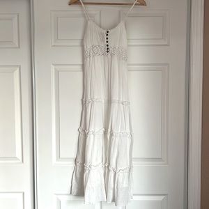 American Rag Long White Summer Dress - M (Juniors)